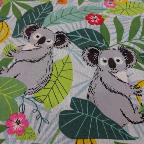 Darling "KOALA BEARS" Handmade Cotton Pillowcase - Picture 1 of 3